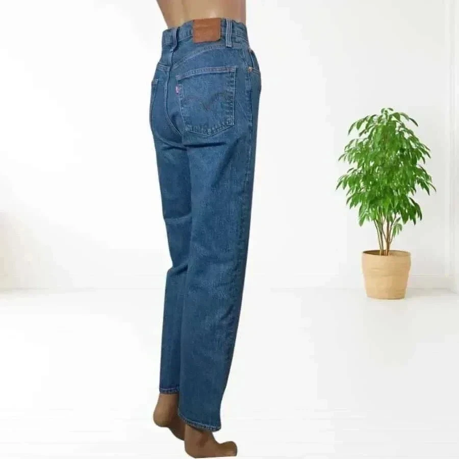 LEVI'S premium ribcage straight - high waist - stretchy - excellent condition – photo 3